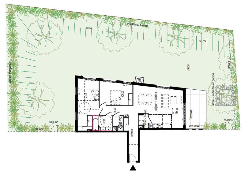 Appartement - 85 m² - 3 pièces