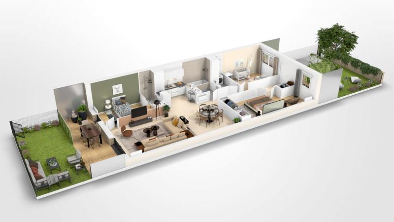 Appartement - 89 m² - 4 pièces