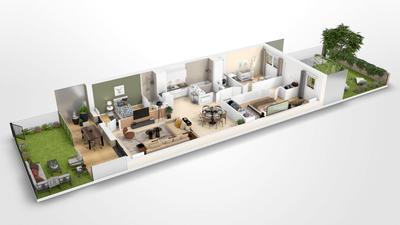 Appartement - 89 m² - 4 pièces