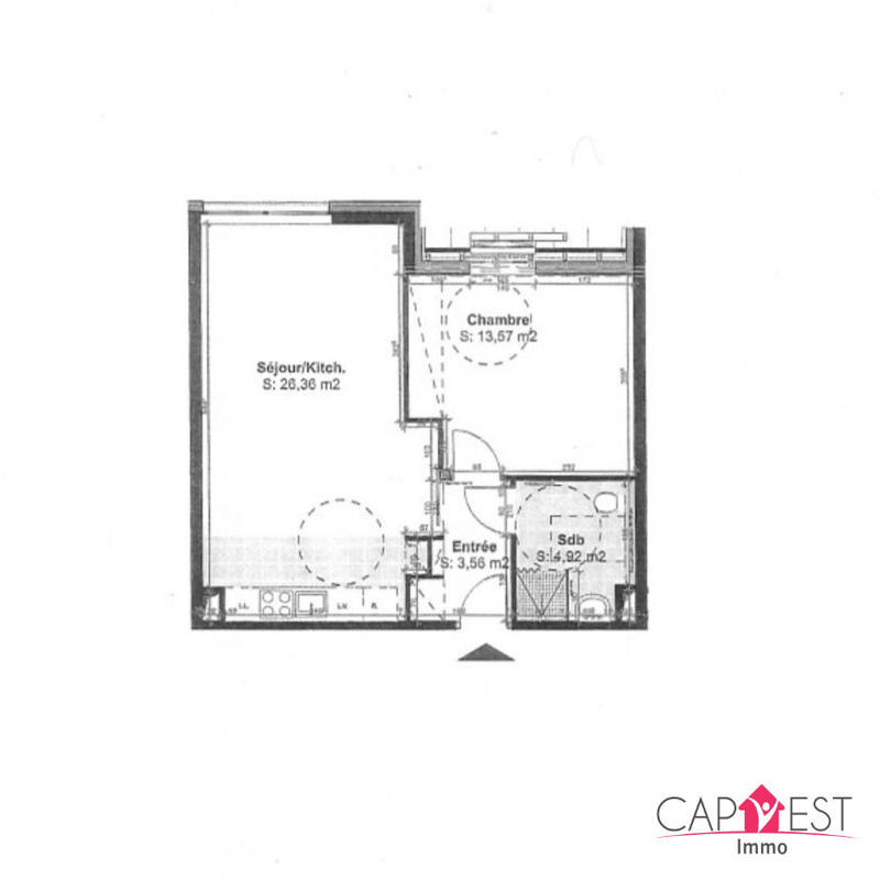 Appartement - 48 m² - 2 pièces