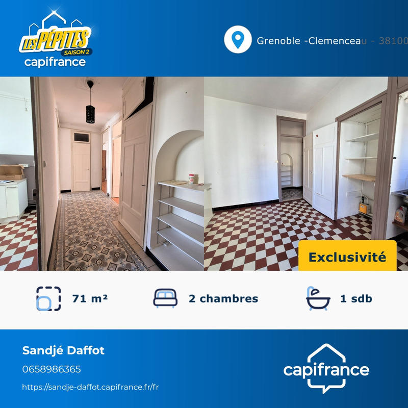Appartement - 71 m² - 3 pièces