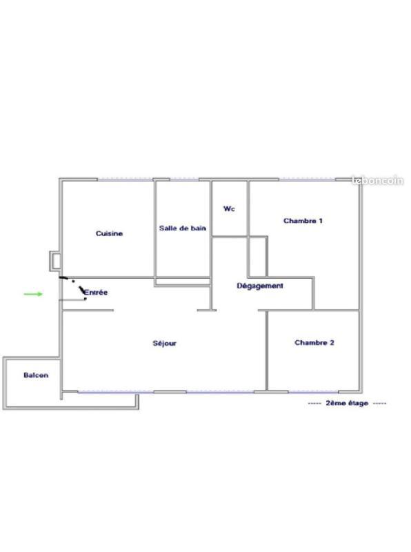 Appartement - 64 m² - 3 pièces