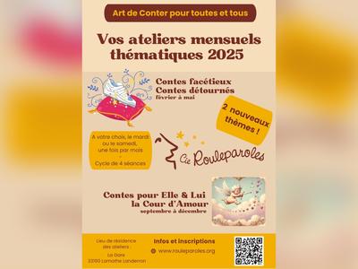 Ateliers mensuels thématiques - Art de Conter