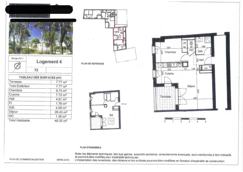 Appartement - 50 m² - 2 pièces