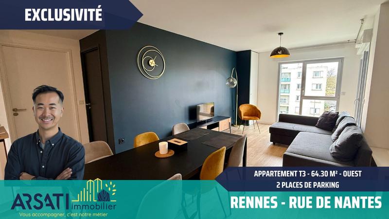 Appartement - 64 m² - 3 pièces