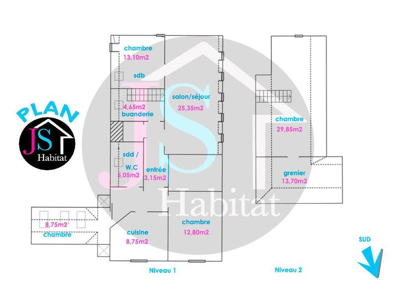 Duplex - 131 m² - 6 pièces