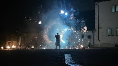 Spectacle de feu - l'arbre celtique