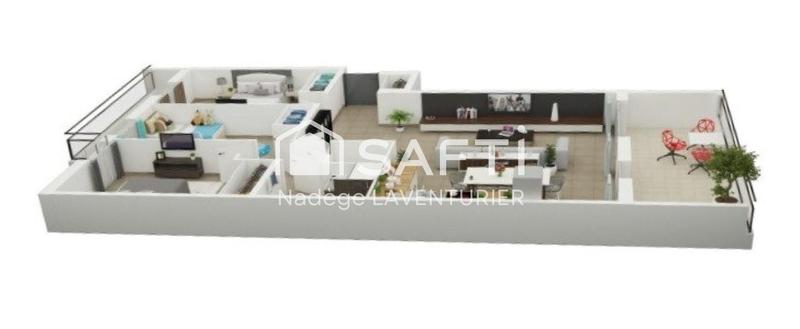 Appartement - 92 m² - 4 pièces