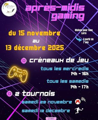 Après-Midis Gaming Pour Tous !