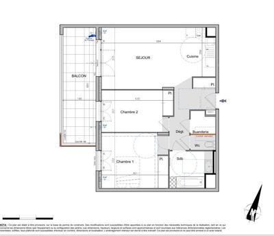 Appartement - 63 m² - 3 pièces