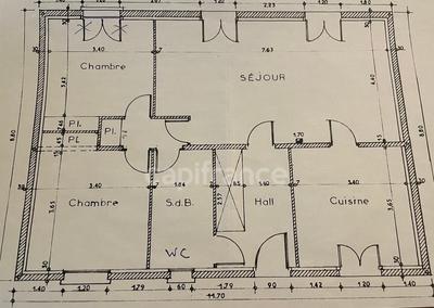 Maison - 80 m² - 4 pièces
