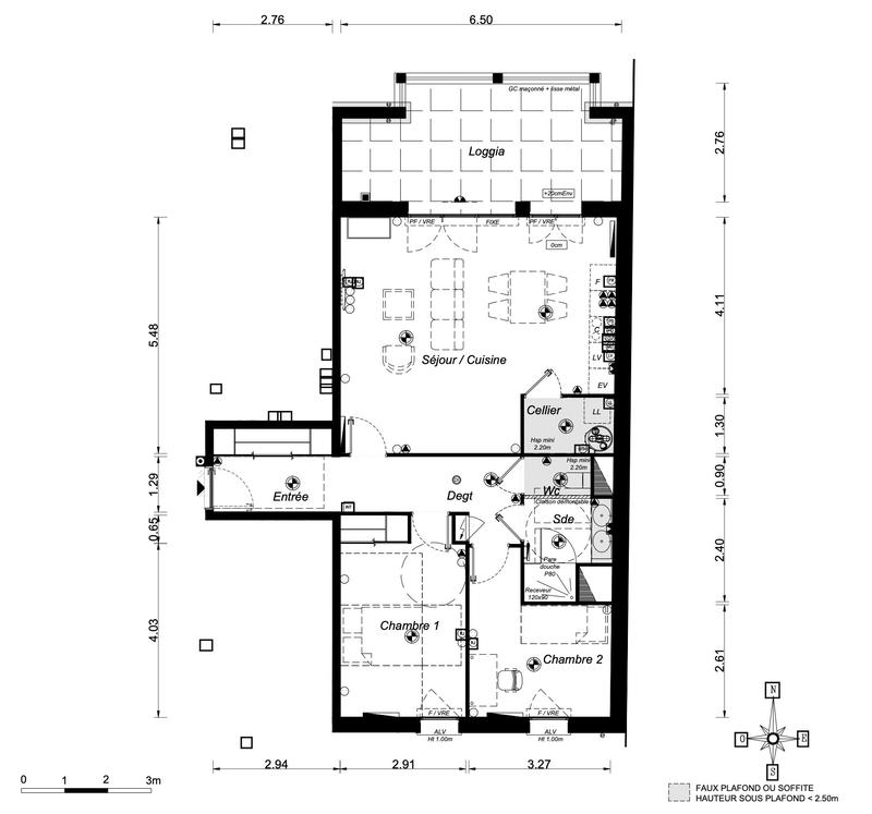 Appartement - 75 m² - 3 pièces
