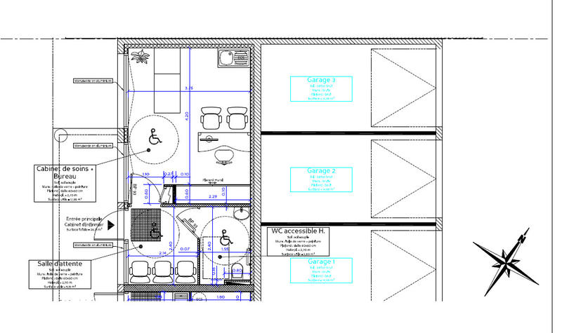 Local d'activité / Entrepôt - 26 m² - 3 pièces
