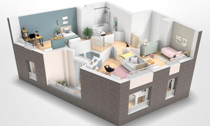 Appartement - 92 m² - 5 pièces