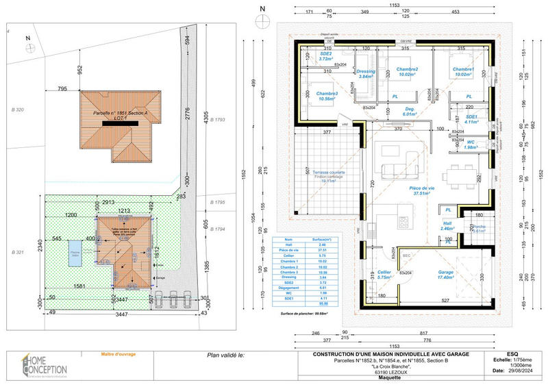 Maison - 101 m² - 5 pièces