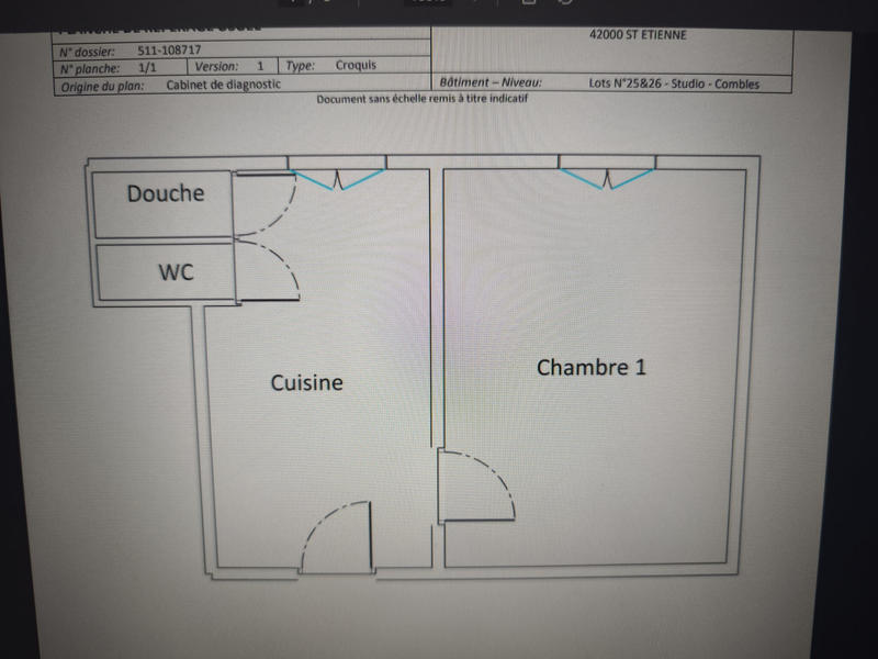 Appartement - 24 m² - 2 pièces