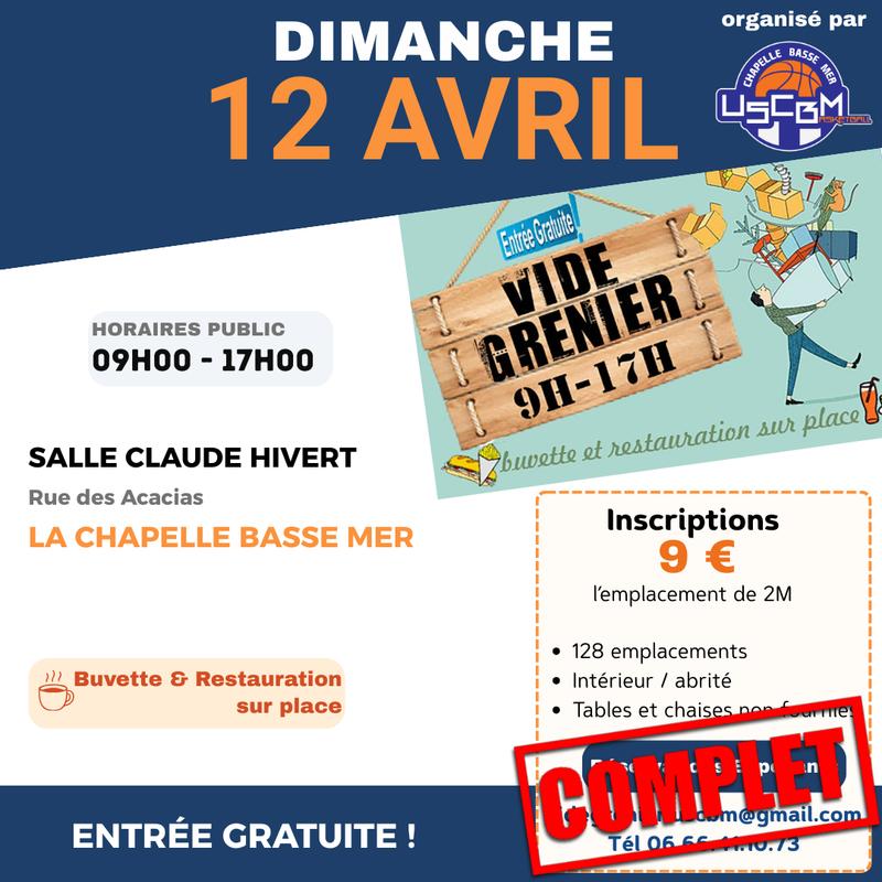 Vide-grenier en intérieur - Complet