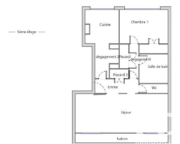 Appartement - 68 m² - 2 pièces