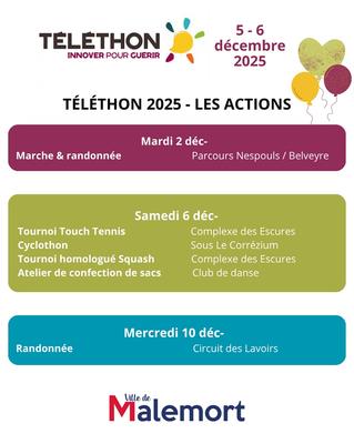 Téléthon : Tournoi Touch Tennis par l’Asv Malemort Tennis-Padel