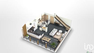 Appartement - 75 m² - 3 pièces