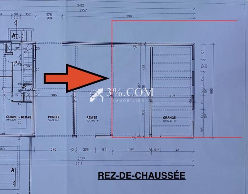 Maison - 90 m² - 1 pièce