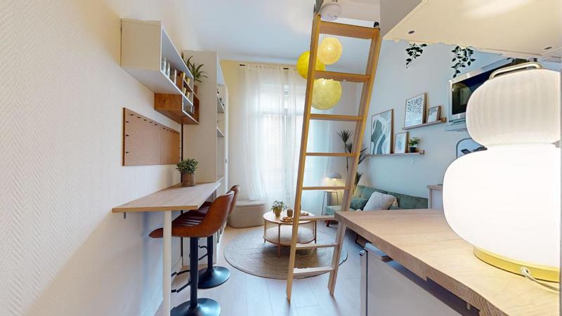 Studio - 16 m² - 2 pièces