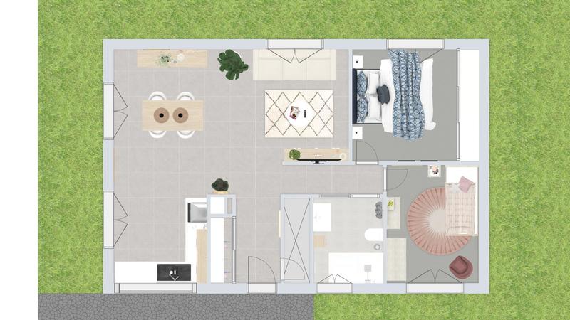 Maison - 70 m² - 3 pièces