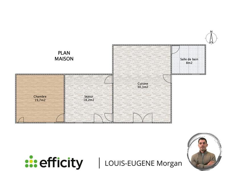 Corps de ferme - 82 m² - 5 pièces