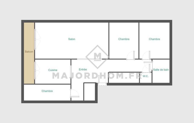 Appartement - 88 m² - 5 pièces