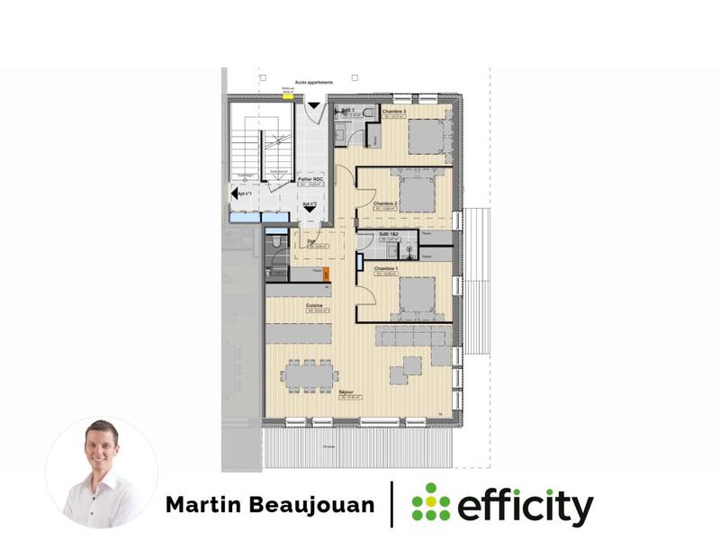 Appartement - 97 m² - 4 pièces