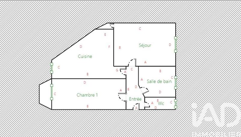 Appartement - 40 m² - 2 pièces