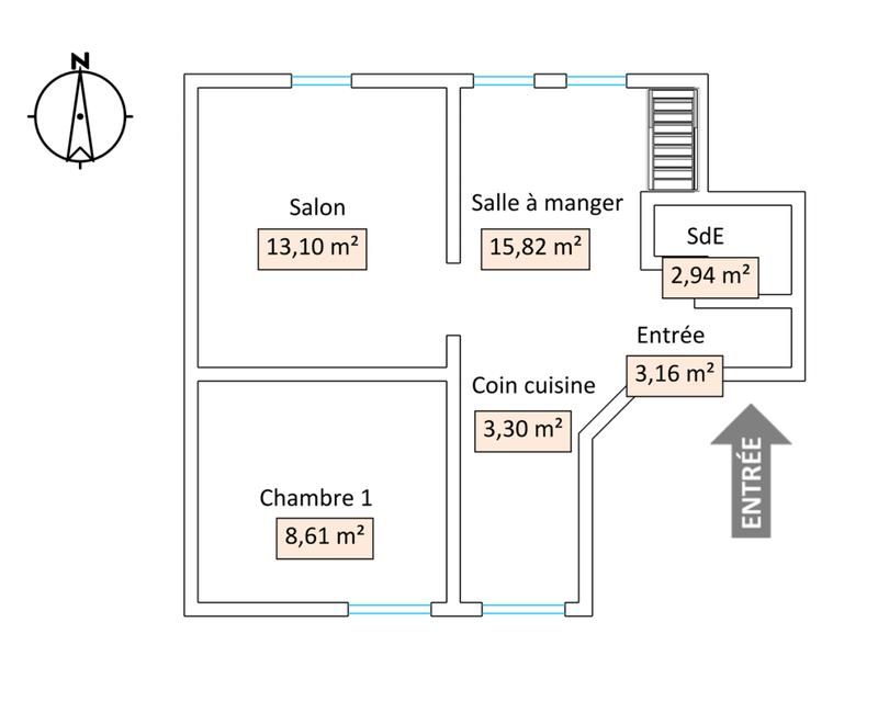 Duplex - 76 m² - 5 pièces