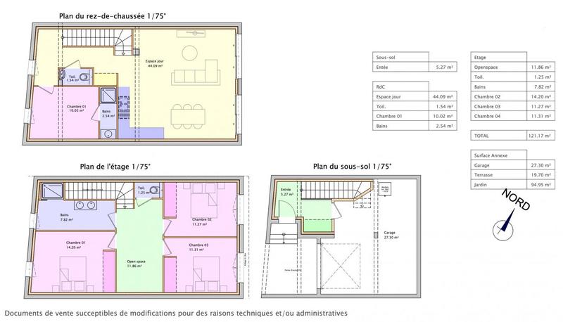 Maison - 121 m² - 5 pièces