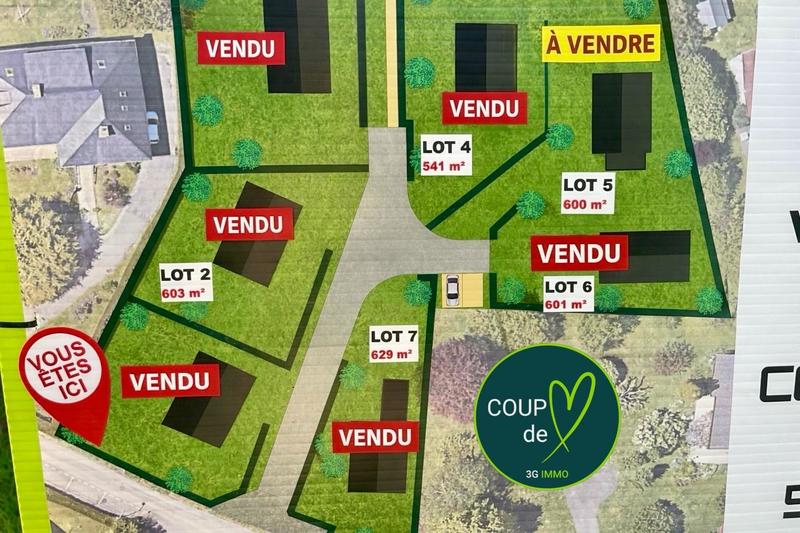 Terrain constructible - 600 m²