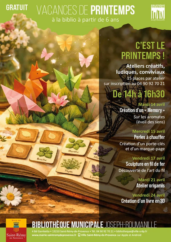 Vacances de Printemps à la Bibliothèque