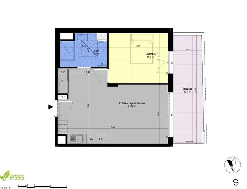 Appartement - 44 m² - 2 pièces