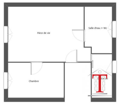Appartement - 37 m² - 2 pièces