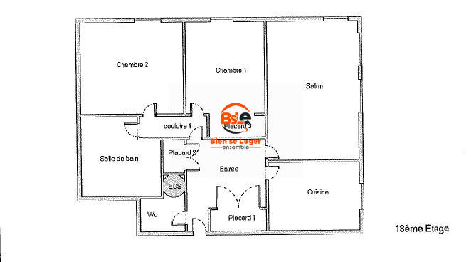 Appartement - 71 m² - 3 pièces