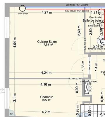 Appartement - 30 m² - 2 pièces