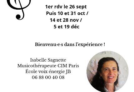 Atelier “ Tout le monde peut chanter”