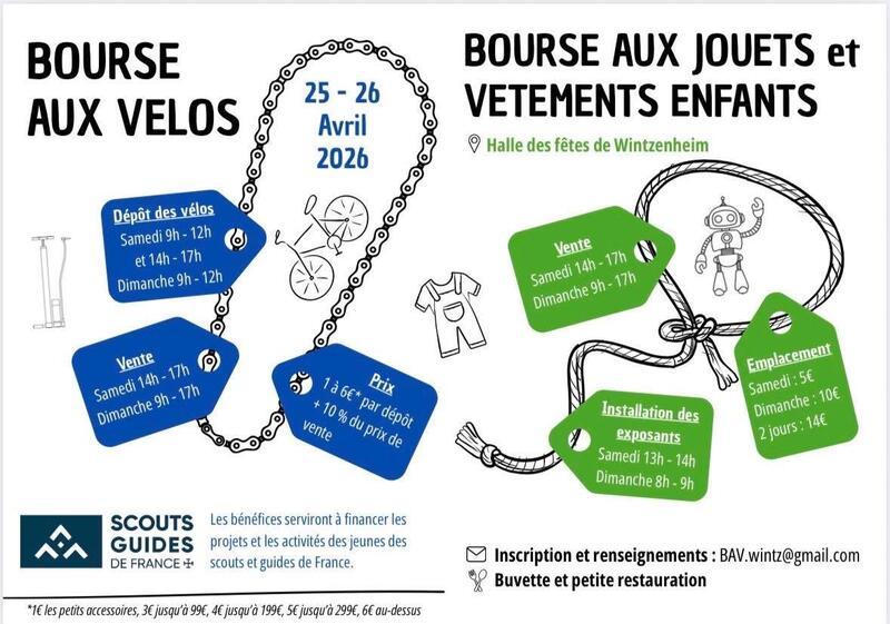 Bourse aux vélos - bourse aux jouets et vêtements enfants