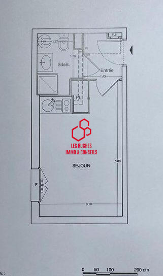 Appartement - 21 m² - 1 pièce