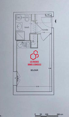 Appartement - 21 m² - 1 pièce
