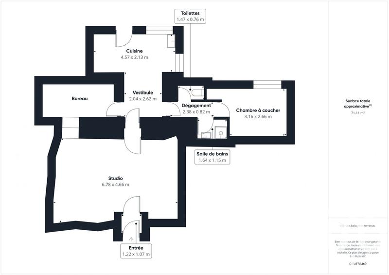 Maison de village - 63 m² - 3 pièces