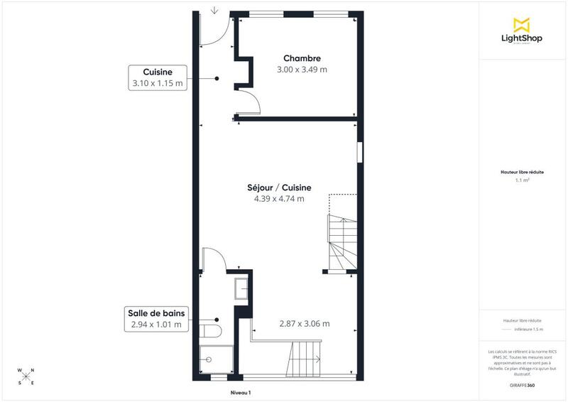 Maison - 93 m² - 3 pièces