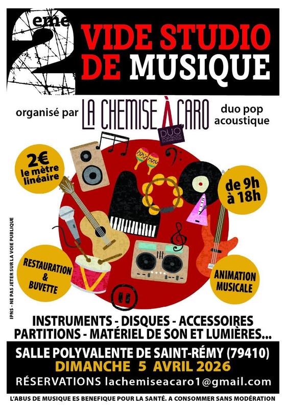 Vide studio de musique à Saint-Rémy