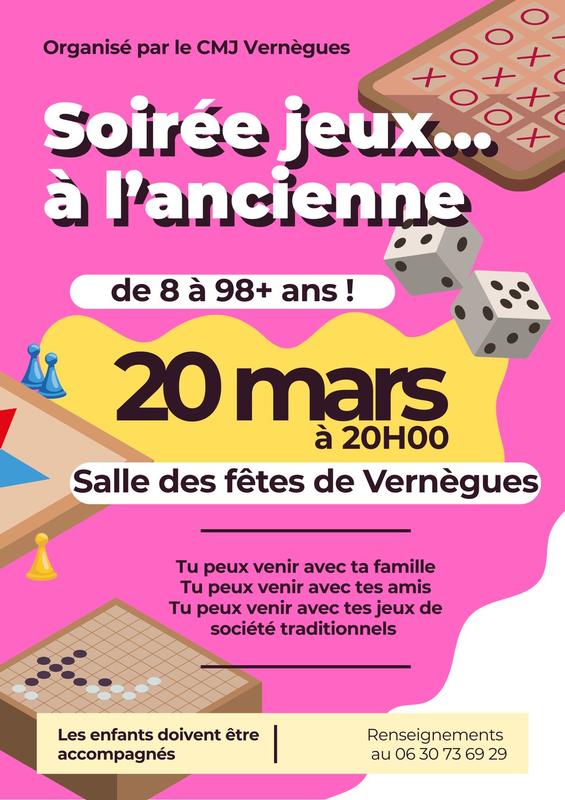 Soirée jeux à Vernègues