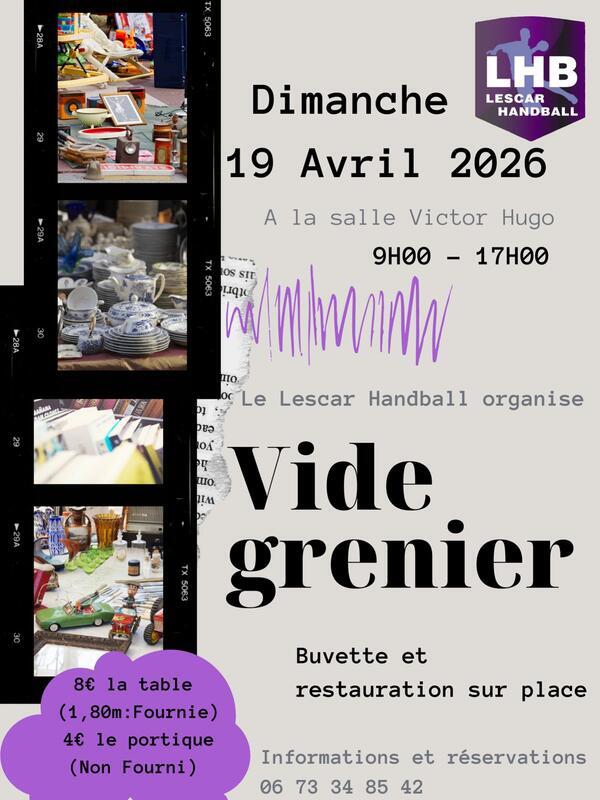 Vide grenier du lescar handball