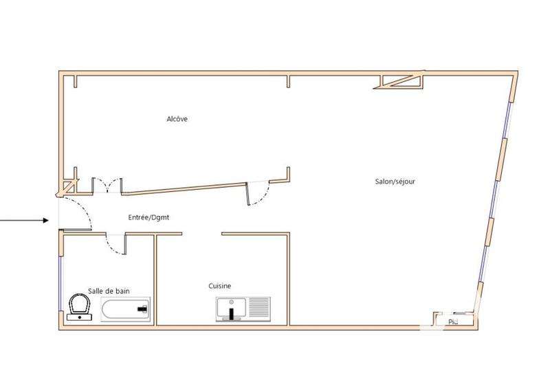 Appartement - 48 m² - 2 pièces