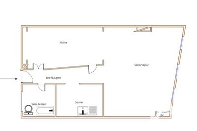 Appartement - 48 m² - 2 pièces